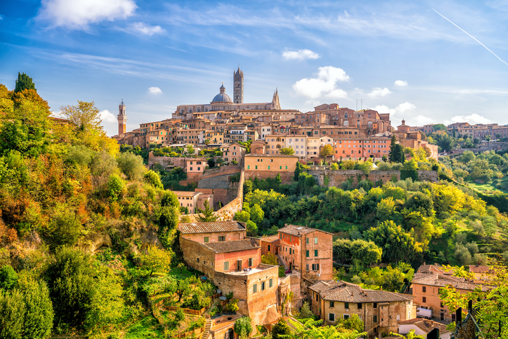 View of the town of Siena Italy- credit AdobeStock